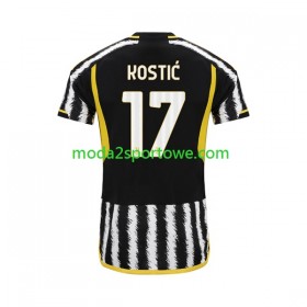 Koszulka Juventus Filip Kostic 17 Domowe Stroje Piłkarskie 2023/24 Krótki Rękaw